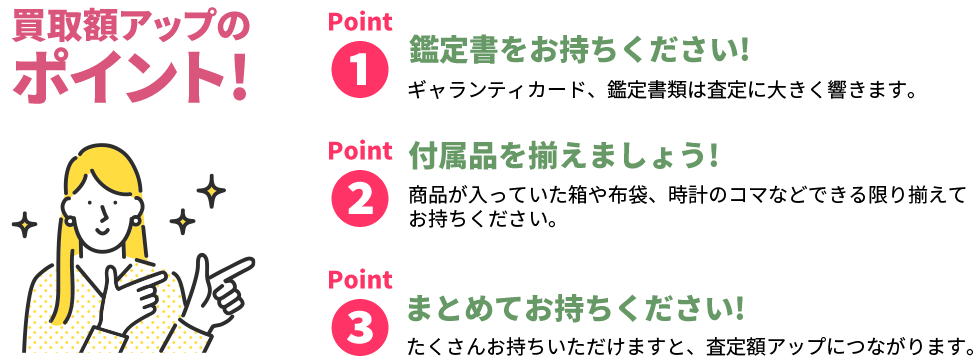買取額アップのポイント
